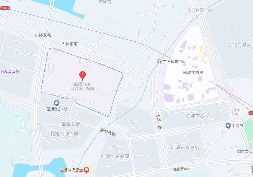 晶耀前滩地理位置